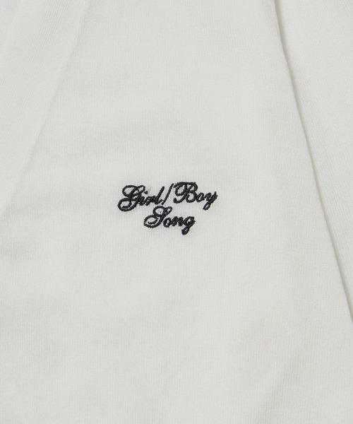 bonjour records（ボンジュールレコーズ）の「【bonjour records/ボンジュールレコード】 Original Light Sheer Cardigan "Girl/Boy Song" オリジナルライトシアーカーディガン（カーディガン/ボレロ・レディース・ホワイト/ブルー・S/M）」の9枚目の写真