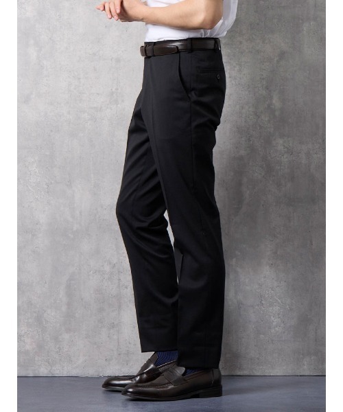 軽量＆清涼パンツ　トロピカル生地・高通気　凄脚（すごあし）シリーズ　無地　ブラック