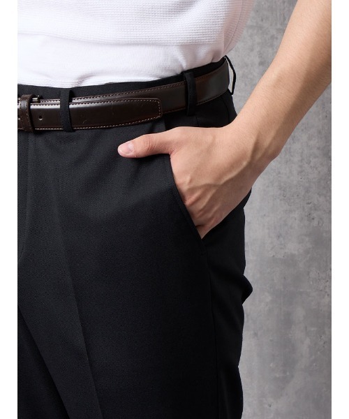 軽量＆清涼パンツ　トロピカル生地・高通気　凄脚（すごあし）シリーズ　無地　ブラック