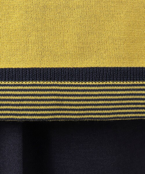 NOLLEY'S goodman（ノーリーズグッドマン）の「《吸汗性 / 通気性》マシンウォッシャブル ニットTシャツ（ニット/セーター・メンズ・イエロー/ダークネイビー/ブラック・M/L）」の12枚目の写真
