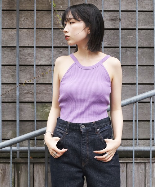 tシャツ CURRENTAGE/カレンテージ デザインキャミソール アメリカンスリーブ レディース セール】CURRENTAGE/カレンテージ デザインキャミソール