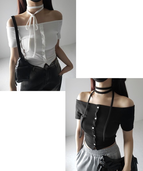 【ebure】ショルダーストラップカットソー ebure】ショルダーストラップカットソー 楽天市場】トップス