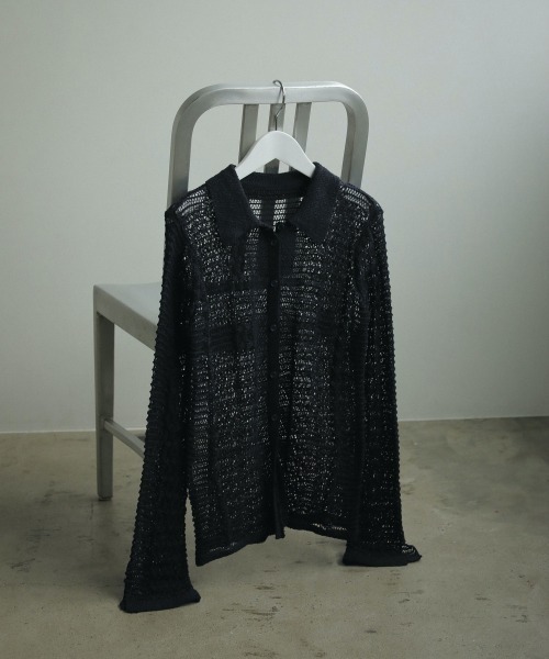 anuke（アンヌーク）の「anuke Mix Knit Shirts ミックスニットシャツ