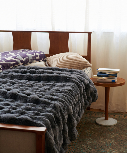 セール】FUR BLANKET L フェイクファー ブランケット