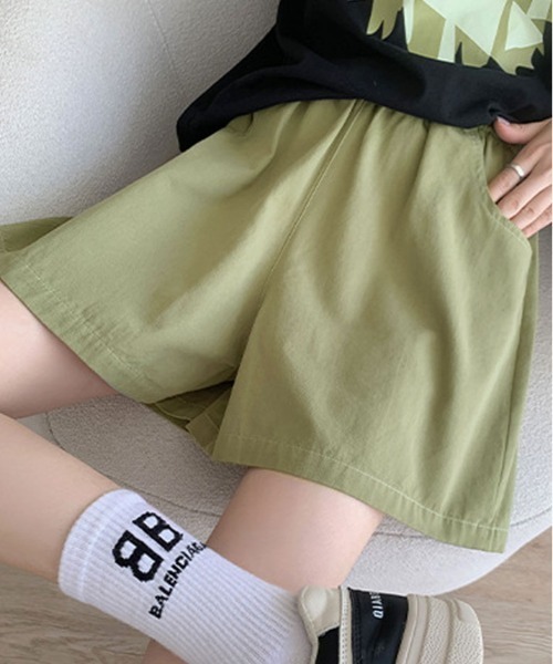 kirakiraShop(キラキラショップ)の「シンプル Aライン ショート パンツ(その他パンツ・レディース・ブルー/アイボリー/ブラック/ピンク/グリーン/パープル/ベージュ・M)」の17枚目の写真