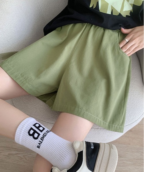 kirakiraShop(キラキラショップ)の「シンプル Aライン ショート パンツ(その他パンツ・レディース・ブルー/アイボリー/ブラック/ピンク/グリーン/パープル/ベージュ・M)」の20枚目の写真