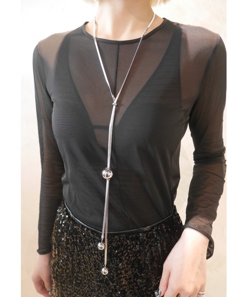 amplis（アンプリス）の「【amplis/アンプリス】three necklace / ゼアネックレス（ネックレス・レディース・シルバー・FREE）」の4枚目の写真