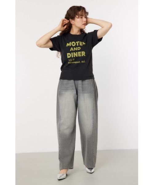 RODEO CROWNS WIDE BOWL(ロデオクラウンズワイドボウル)の「MOTEL AND DINER VINTAGE Tシャツ(Tシャツ/カットソー・レディース・イエロー/レッド/ブラック・FREE)」の17枚目の写真