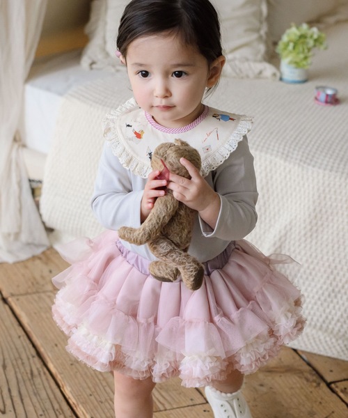 panpantutu(パンパンチュチュ)の「チュチュプリンセス【S/70-90cm】(スカート・キッズ・ネイビー系/ブラウン系その他/ミント/ベビーピンク/ローズ/レッド系その他/ライトグレー/パープル系その他/ネイビー/ダークグリーン/ホワイト×シルバー/イエローゴールド/ブラック/ライトピンク/アクア/スモークピンク/クリアグリーン/ピンク系その他/ボルドー/チェック/プラム/ブルー/レッド系その他2/ライラック/桜/ブルー系その他・SMALL)」の16枚目の写真