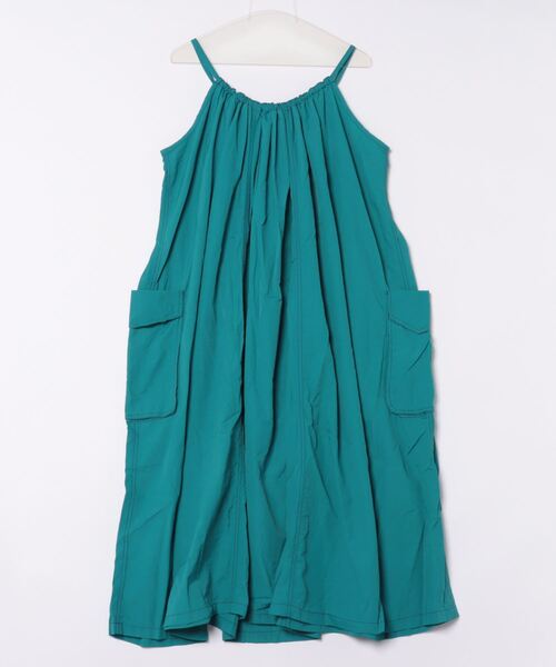 HOUSTON(ヒューストン)の「【HOUSTON woman】NYLON POPLIN CAMISOLE DRESS(ワンピース・レディース・オリーブ/ターコイズブルー/サーモンピンク/ブラック・1)」の4枚目の写真