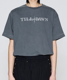 TILLDAWN（ティルダウン）の「【TILLDAWN】PIERCE LOGO PIGMENT 1/2 SLEEVE / 【ティルドーン】ピアスロゴプリント半袖Tシャツ（Tシャツ/カットソー）」