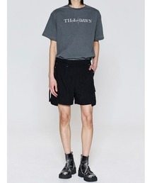 TILLDAWN（ティルダウン）の「【TILLDAWN】PIERCE LOGO PIGMENT 1/2 SLEEVE / 【ティルドーン】ピアスロゴプリント半袖Tシャツ（Tシャツ/カットソー）」