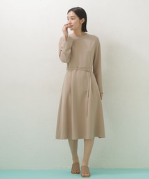 ストレッチフレアワンピース