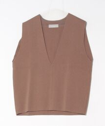 Audrey and John Wad（オードリーアンドジョンワッド）の「ウール混ミラノリブVネックベスト（ベスト）」