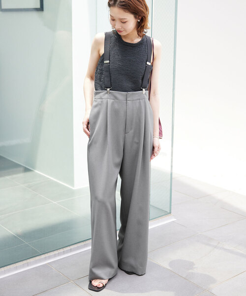 SLOBE IENA（スローブイエナ）の「サスペンダー付きスラックス