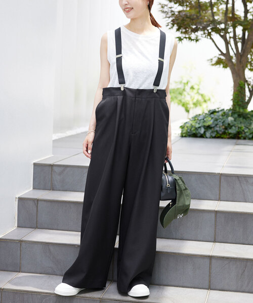 SLOBE IENA（スローブイエナ）の「サスペンダー付きスラックス