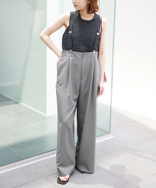 SLOBE IENA（スローブイエナ）の「サスペンダー付きスラックス