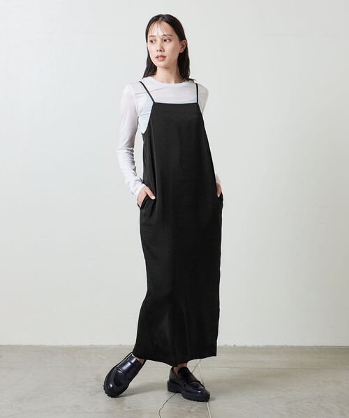 MARW UNITED ARROWS シアサッカー キャミソール ワンピース M MARW UNITED ARROWS（マルゥ ユナイテッドアローズ）の「＜MARW