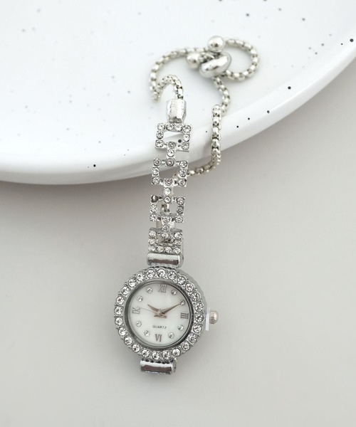 Port（ポート）の「【 antique andico / アンティーク アンディコ 】ビジュー バングルウォッチ 腕時計（アナログ腕時計・レディース・ピンクゴールド/シルバー/ピンク/ピンク系その他/ゴールド/ピンク系その他2/シルバー系その他・FREE）」の14枚目の写真