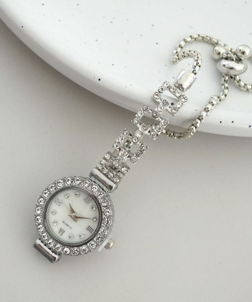 Port（ポート）の「【 antique andico / アンティーク アンディコ 】ビジュー バングルウォッチ 腕時計（アナログ腕時計・レディース・ピンクゴールド/シルバー/ピンク/ピンク系その他/ゴールド/ピンク系その他2/シルバー系その他・FREE）」の16枚目の写真