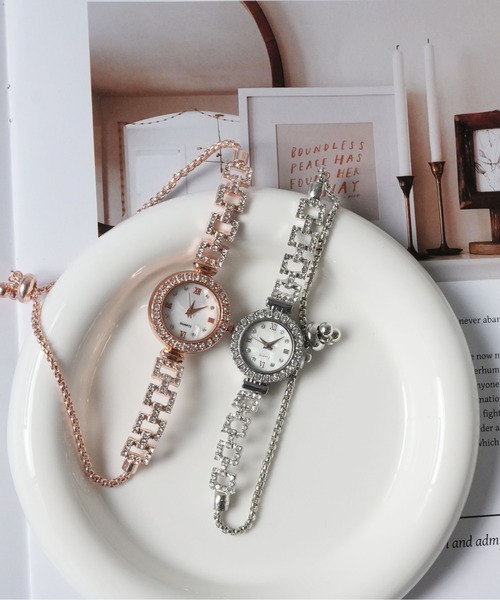 アクセサリー silver rose design bangle watch セール】【 antique andico / アンティーク アンディコ 】ビジュー