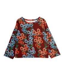 mini rodini / デイジー柄長袖Tシャツ