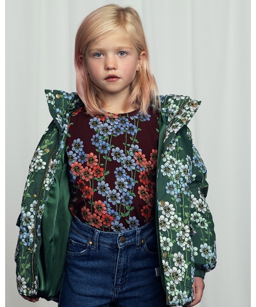 Mini Rodini(ミニロディーニ)の「mini rodini / デイジー柄長袖Tシャツ(Tシャツ/カットソー・キッズ・マルチ・104/110/92/98/116/122/128/134/80/86/140/146)」の4枚目の写真