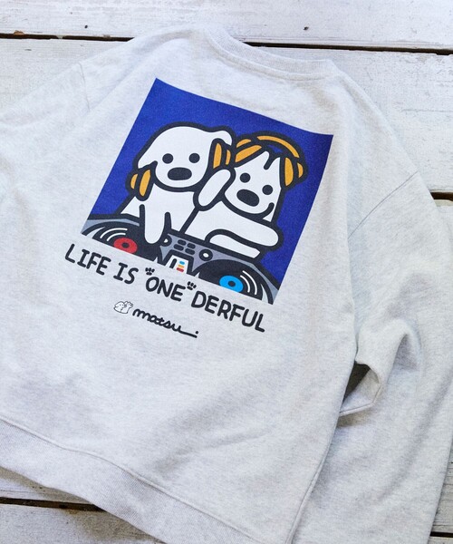 FREAK'S STORE（フリークスストア）の「matsui×FREAK'S STORE/マツイ×フリークスストア 別注 ｢DJ」キッズ バックプリント スウェット（スウェット・キッズ・ホワイト/グレー/ブラック・MEDIUM/SMALL/LARGE）」の3枚目の写真