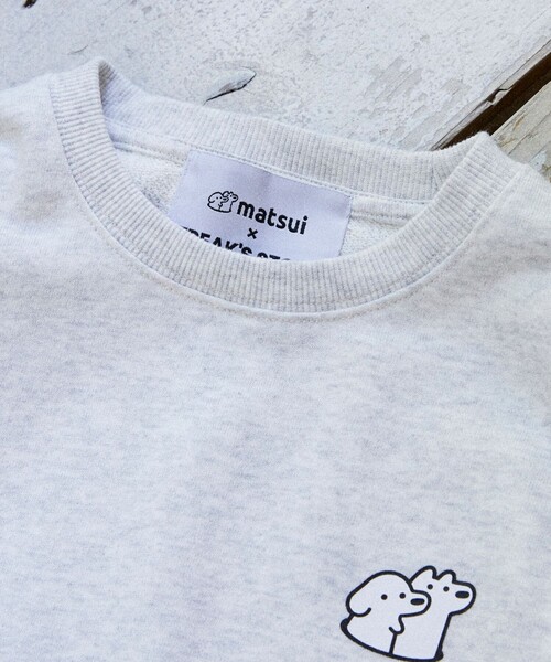 FREAK'S STORE（フリークスストア）の「matsui×FREAK'S STORE/マツイ×フリークスストア 別注 ｢DJ」キッズ バックプリント スウェット（スウェット・キッズ・ホワイト/グレー/ブラック・MEDIUM/SMALL/LARGE）」の6枚目の写真