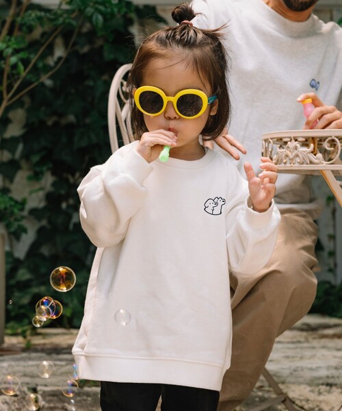 FREAK'S STORE（フリークスストア）の「matsui×FREAK'S STORE/マツイ×フリークスストア 別注 ｢DJ」キッズ バックプリント スウェット（スウェット・キッズ・ホワイト/グレー/ブラック・MEDIUM/SMALL/LARGE）」の12枚目の写真