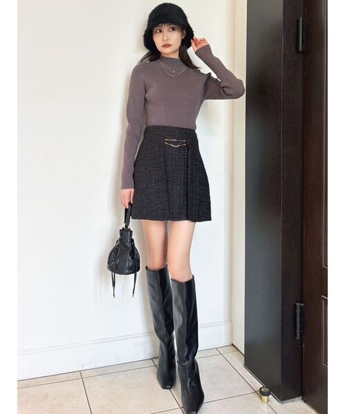 RESEXXY（リゼクシー）の「ファーバケットハット（ハット・レディース・グレー/ホワイト/ブラック・FREE）」の4枚目の写真