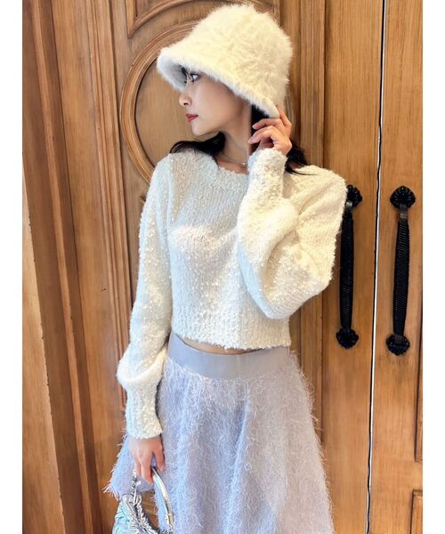 RESEXXY（リゼクシー）の「ファーバケットハット（ハット・レディース・グレー/ホワイト/ブラック・FREE）」の6枚目の写真