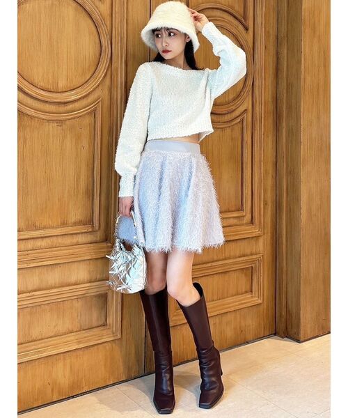 RESEXXY（リゼクシー）の「ファーバケットハット（ハット・レディース・グレー/ホワイト/ブラック・FREE）」の7枚目の写真