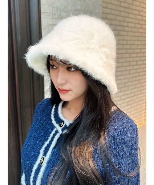 RESEXXY（リゼクシー）の「ファーバケットハット（ハット・レディース・グレー/ホワイト/ブラック・FREE）」の11枚目の写真