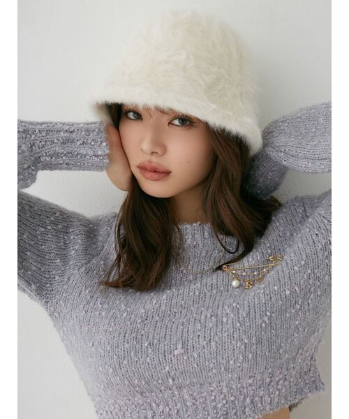 RESEXXY（リゼクシー）の「ファーバケットハット（ハット・レディース・グレー/ホワイト/ブラック・FREE）」の19枚目の写真