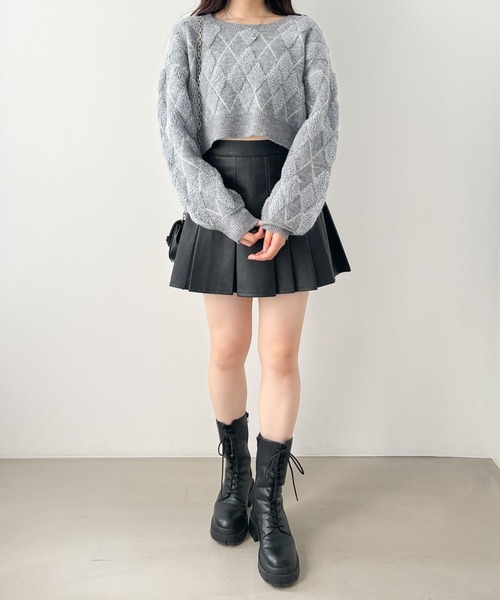 Heather（ヘザー）の「アーガイルニット 152290（ニット/セーター