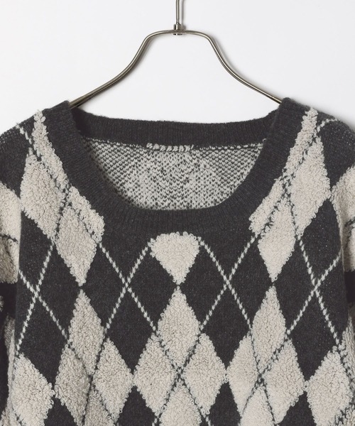 Heather（ヘザー）の「アーガイルニット 152290（ニット/セーター