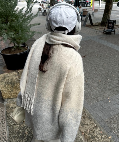 lawgy（ラウジー）の「nuance gradation loose knit / ニュアンスグラデーションルースニット（ニット/セーター・レディース・ブルー/ブラウン/ベージュ・FREE）」の20枚目の写真