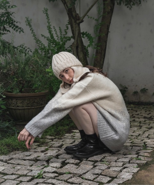 lawgy（ラウジー）の「nuance gradation loose knit / ニュアンスグラデーションルースニット（ニット/セーター・レディース・ブルー/ブラウン/ベージュ・FREE）」の10枚目の写真