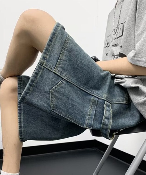 NOWLE(ノウル)の「【NOWLE】スタッズ デザイン デニム ハーフパンツ(デニムパンツ・メンズ・ブルー/ブラック・LARGE/MEDIUM/SMALL)」の22枚目の写真