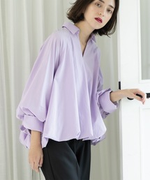 OPAQUE.CLIP | 裾バルーンスキッパーシャツ【洗濯機洗い可】(シャツ/ブラウス)