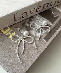 apres jour | 【apres jour×ARIAZ】パールリボンピアス(ピアス（両耳用）)