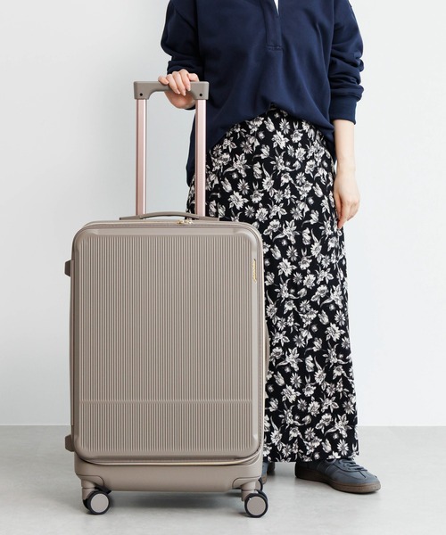 Jewelna Rose(ジュエルナローズ)の「エルダートローリー 51~63リットル 05402(スーツケース/キャリーバッグ・レディース・オフホワイト/ブラック/ブラウン/グレイッシュベージュ・M)」の5枚目の写真