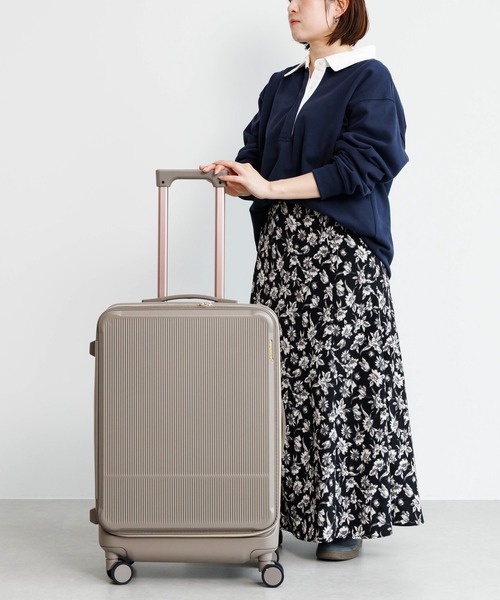 Jewelna Rose(ジュエルナローズ)の「エルダートローリー 51~63リットル 05402(スーツケース/キャリーバッグ・レディース・オフホワイト/ブラック/ブラウン/グレイッシュベージュ・M)」の6枚目の写真