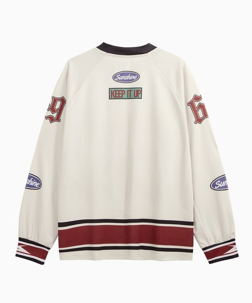 CORPUS TOKYO（コーパス トーキョー）の「ロングスリーブ Vネック メッシュ ゲームシャツ（Tシャツ/カットソー・メンズ・B/G/I/C/D/E/F/A/H/J・1/2/3）」の16枚目の写真