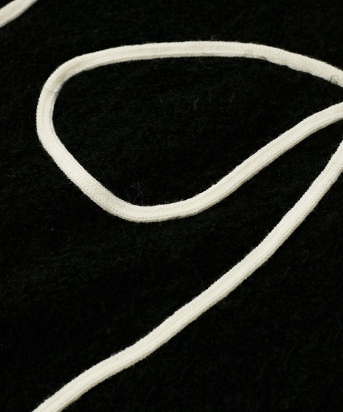 VIS(ビス)の「【新色追加】【洗える】ハート&リボンコード刺繍ニットプルオーバー(ニット/セーター・レディース・ブラック/キナリ/グレー・FREE)」の10枚目の写真