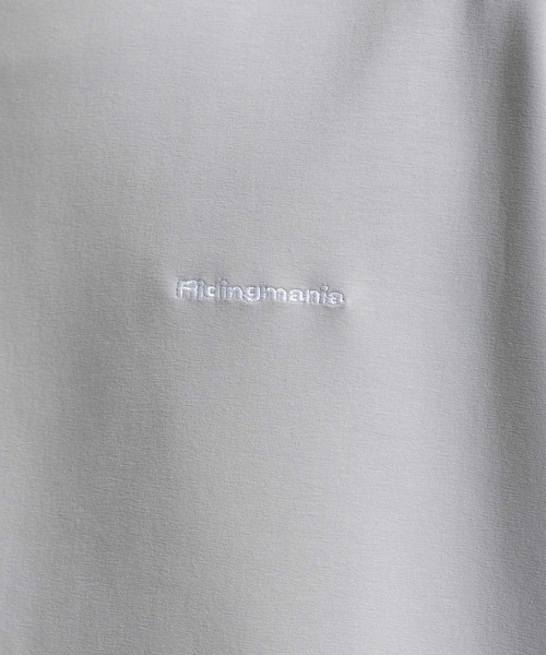 Ridingmania（ライディングマニア）の「【Ridingmania】サイドライン/ワンポイント刺繍テックプルオーバー（スウェット・メンズ・ブラック/ライトグレー・LARGE/MEDIUM）」の21枚目の写真