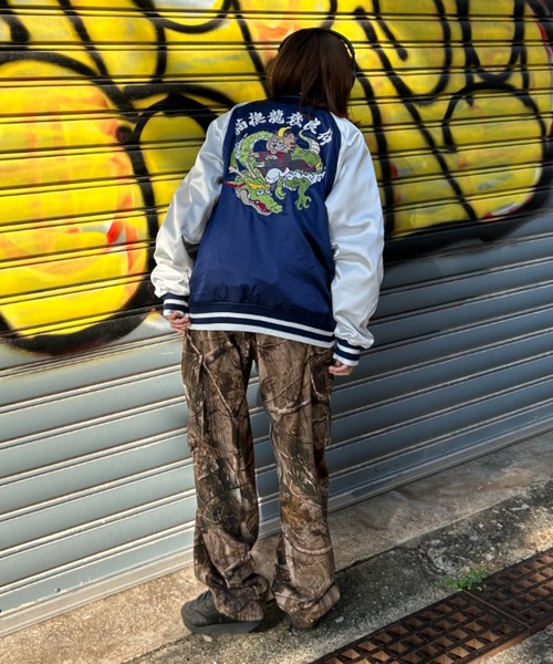 ★希少★ Lサイズ A&G エーアンドジー スカジャン クロム 激レア品】 A&G エーアンドジー スカジャン ジャケット 虎