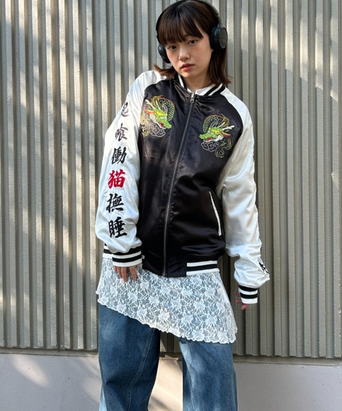 A'GEM/9 × .kom 『A'gem/エージェム』 リバーシブルスカジャン1