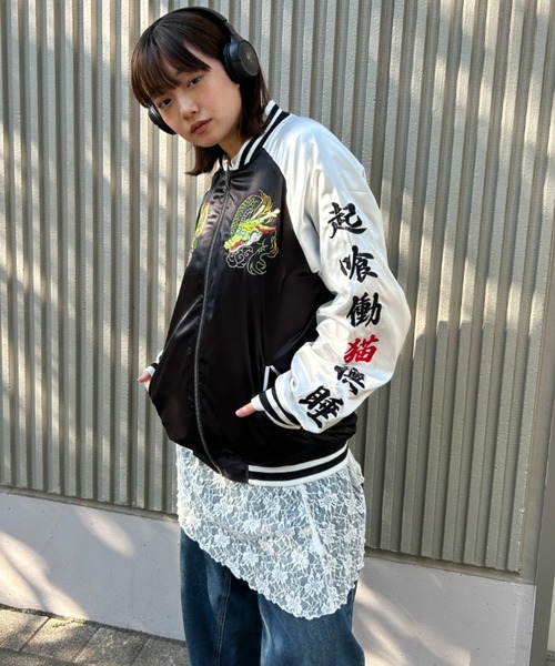 A'GEM/9 × .kom 『A'gem/エージェム』 リバーシブルスカジャン1